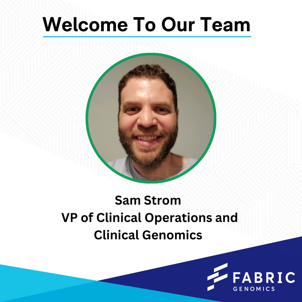 FabricGenomics's tweet image. We are thrilled to welcome Sam Strom to the Fabric Genomics team as our new VP of Clinical Operations and Clinical Genomics!
Sam is a true innovator in the field, bringing years of expertise that will drive our mission forward.
#genomics #WGS #genomesequencing
