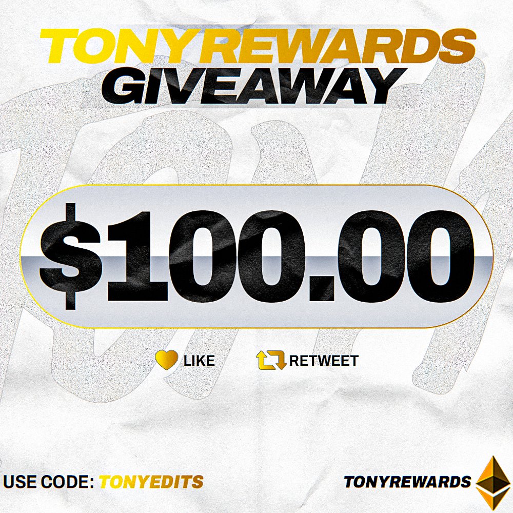 $100 Giveaway 

➡️Like RT &amp; follow <a href="/TonyRewards/">TonyRewards</a>
➡️Have a gamdom account under code: tonyedits
➡️Subscribe &amp; Leave a Like on Todays video! (show proof)

youtu.be/RxmJD6caEt4
Rolling sometime next week