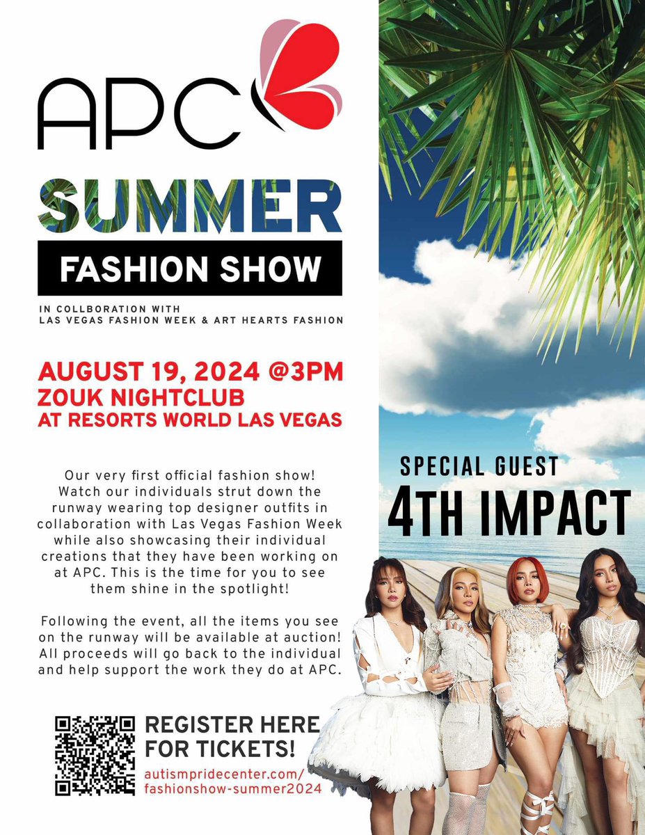 4SISTERSMUSIC's tweet photo. [4th Impact LIVE in Resorts World Las Vegas]

Watch our performance today 3PM at Resorts Wold Las Vegas for the APC Summer Fashion Show. ❤️

#4thImpact https://t.co/sR30A5Erp3
