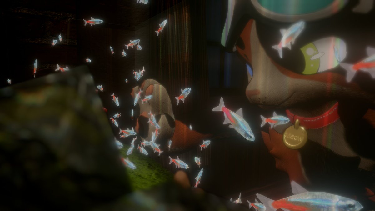 Shqrkel's tweet photo. the food models look so delicious :3
(not the fishes in the tank)

#furry #furryfandom #furrycommunity #vrchat #vrchatfurry #vrchatphoto #vrchatphotos #vrchatphotography https://t.co/6DJlaJr6fZ