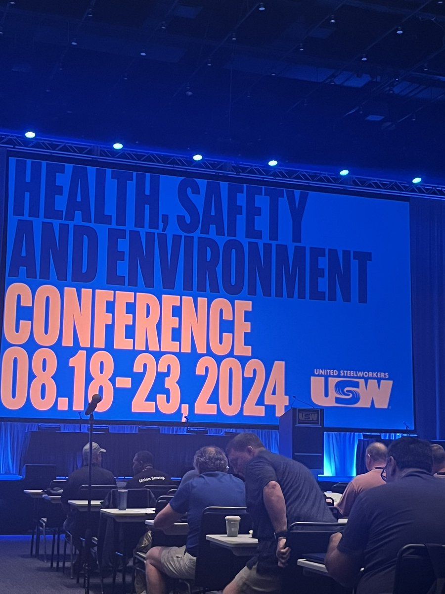 USWLocal105's tweet photo. Can’t wait for today to start. USW HSE Conf. 2024 @steelworkers #HSE2024 #EVERYBODYSUNION https://t.co/y04s9IgpxE