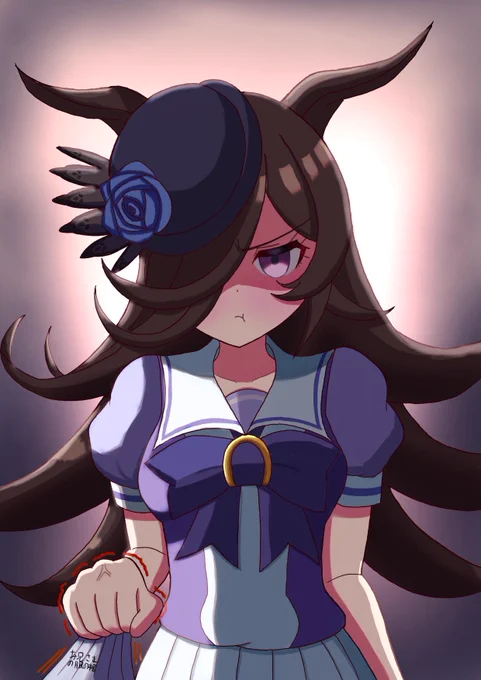 #ライスシャワーがいっぱい見れるタグ見せてやるよ俺が描いたライスを 