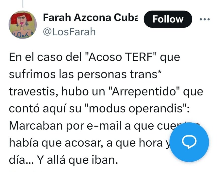 Ajam, describes perfectamente el acoso que hace la #FuriaTrans, cari