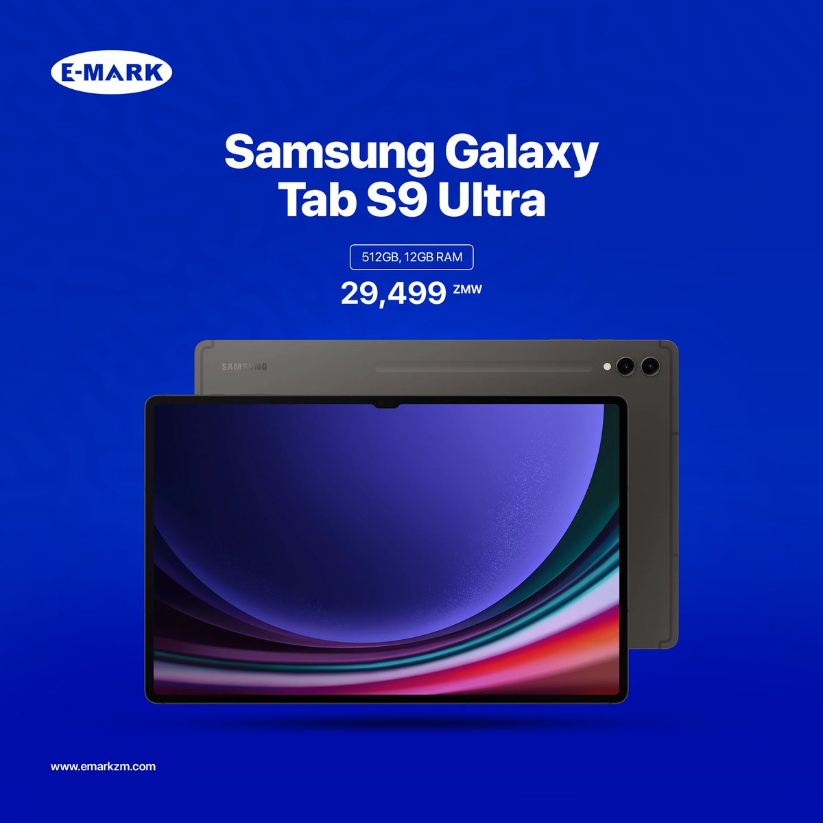 emarkzm's tweet photo. Experience ultimate productivity and entertainment with the Samsung Galaxy Tab S9 Ultra. With 512GB of storage and 12GB RAM, this tablet delivers powerful performance and a stunning display, perfect for work and play.
#Samsung #GalaxyTabS9Ultra #Tablet #TechInnovation #Powerfu https://t.co/j0jSGoJVWR
