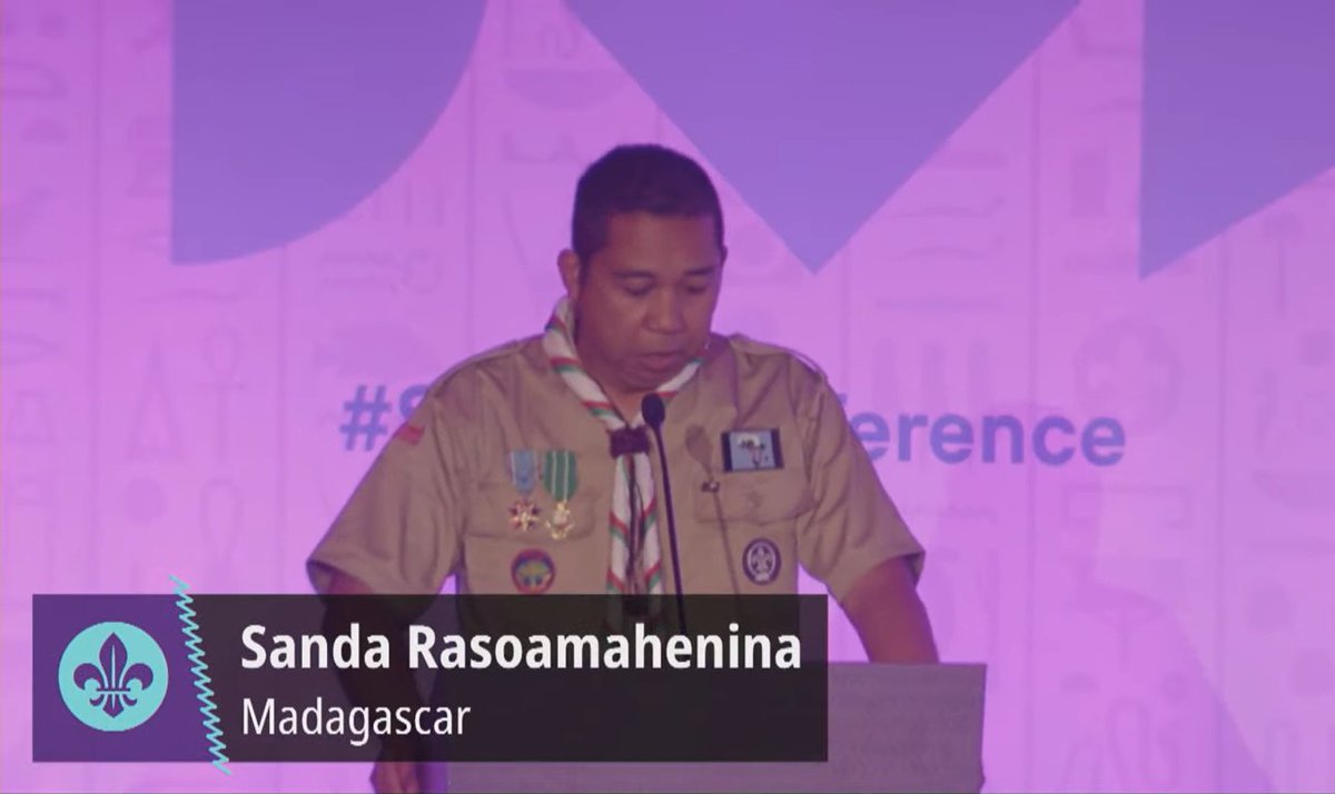 TilyScout's tweet photo. 🚨 Happening now in Egypt 🇪🇬
Sanda Rasoamahenina, 🇲🇬 Candidate | World Scout Committee ⚜️

"With over 30 years of dedication to Scouting, I am committed to building a vibrant, inclusive, and sustainable future for our movement."

#Scouts https://t.co/XstJmZXPp8