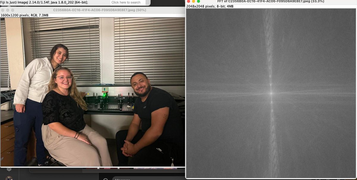 Ella Nicklin (@ella_nicklin) on Twitter photo The last few days of #OMIBS2024 has been all Fluorescence, FRET, FLIM, Fourier transforms and PSFs. We built another scopeโฆ fluorescence this time. Hereโs an image of us with our microscope then an FFT image of that image! <a href="/OMIBS_MBL/">Optical Microscopy</a> <a href="/MBLScience/">Marine Biological Laboratory (MBL)</a> The last few days of #OMIBS2024 has been all Fluorescence, FRET, FLIM, Fourier transforms and PSFs. We built another scopeโฆ fluorescence this time. Hereโs an image of us with our microscope then an FFT image of that image! <a href="/OMIBS_MBL/">Optical Microscopy</a> <a href="/MBLScience/">Marine Biological Laboratory (MBL)</a>