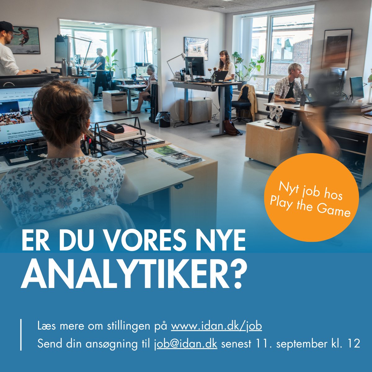 💥 Nyt job 💥

<a href="/playthegame_org/">Play the Game</a> søger analytiker med interesse for international idrætspolitik!

Læs mere om jobbet og send din ansøgning senest 11. september 👇

idan.dk/nyheder/play-t…