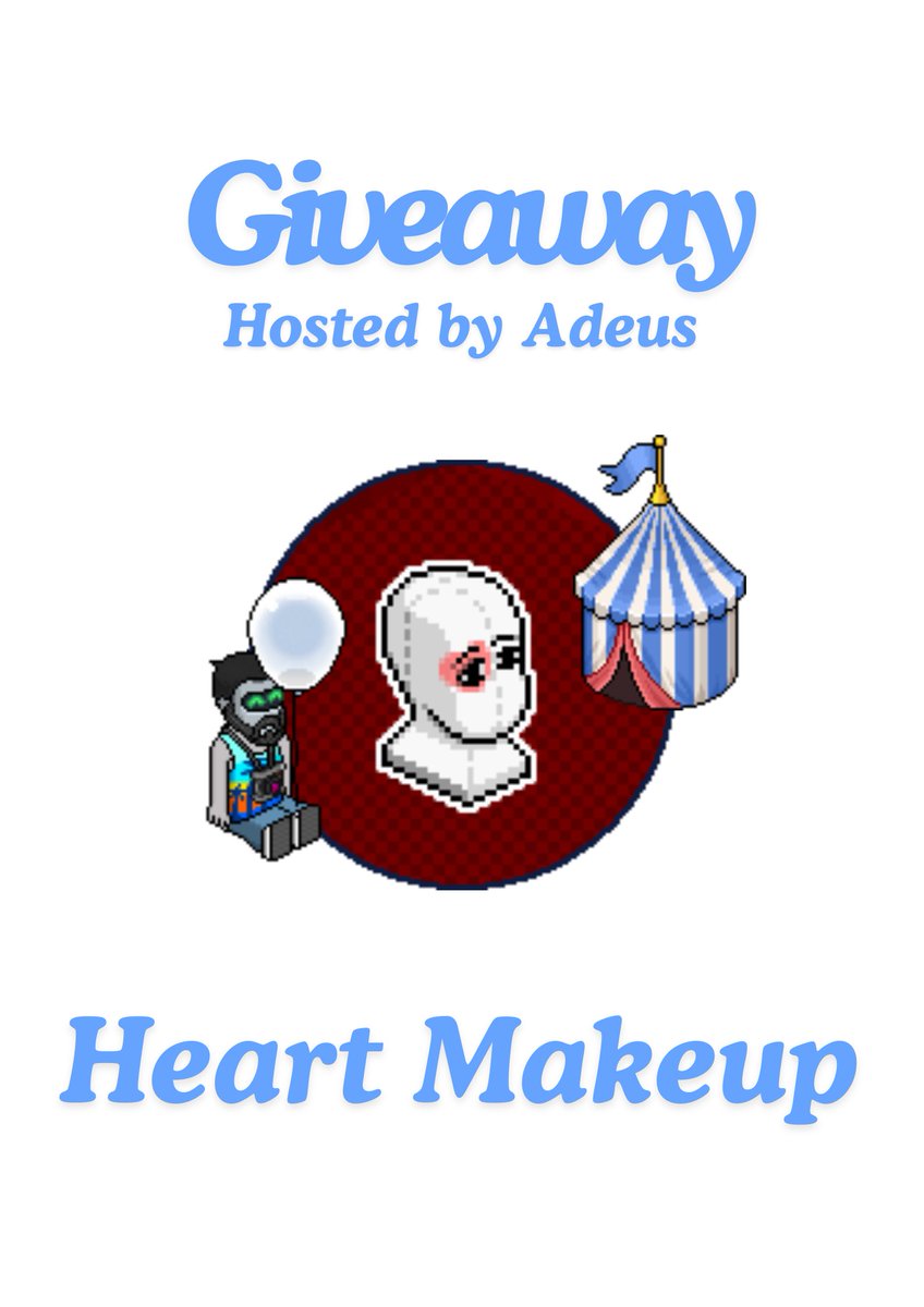 Heart Makeup Giveaway ❤️

- Follow <a href="/AdeusHabbo/">Adeus</a> (ME)
- Like &amp; RT
- Tag 1 Friend

Giveaway ENDS 25th of August and .COM only!

#Habbo