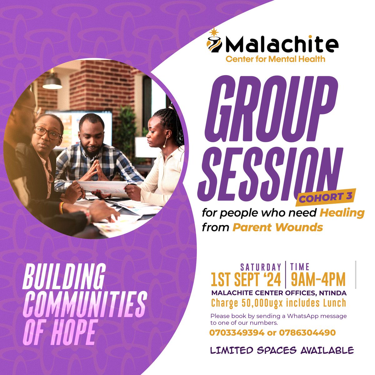 MalachiteCenter's tweet photo. We have had two cohorts so far on HEALING FROM PARENT WOUNDS and we are excited to see the steps being taken towards healing. 

We have a newly improved discussion guide thanks to the feedback from previous cohorts. https://t.co/sPMGmSUPJn