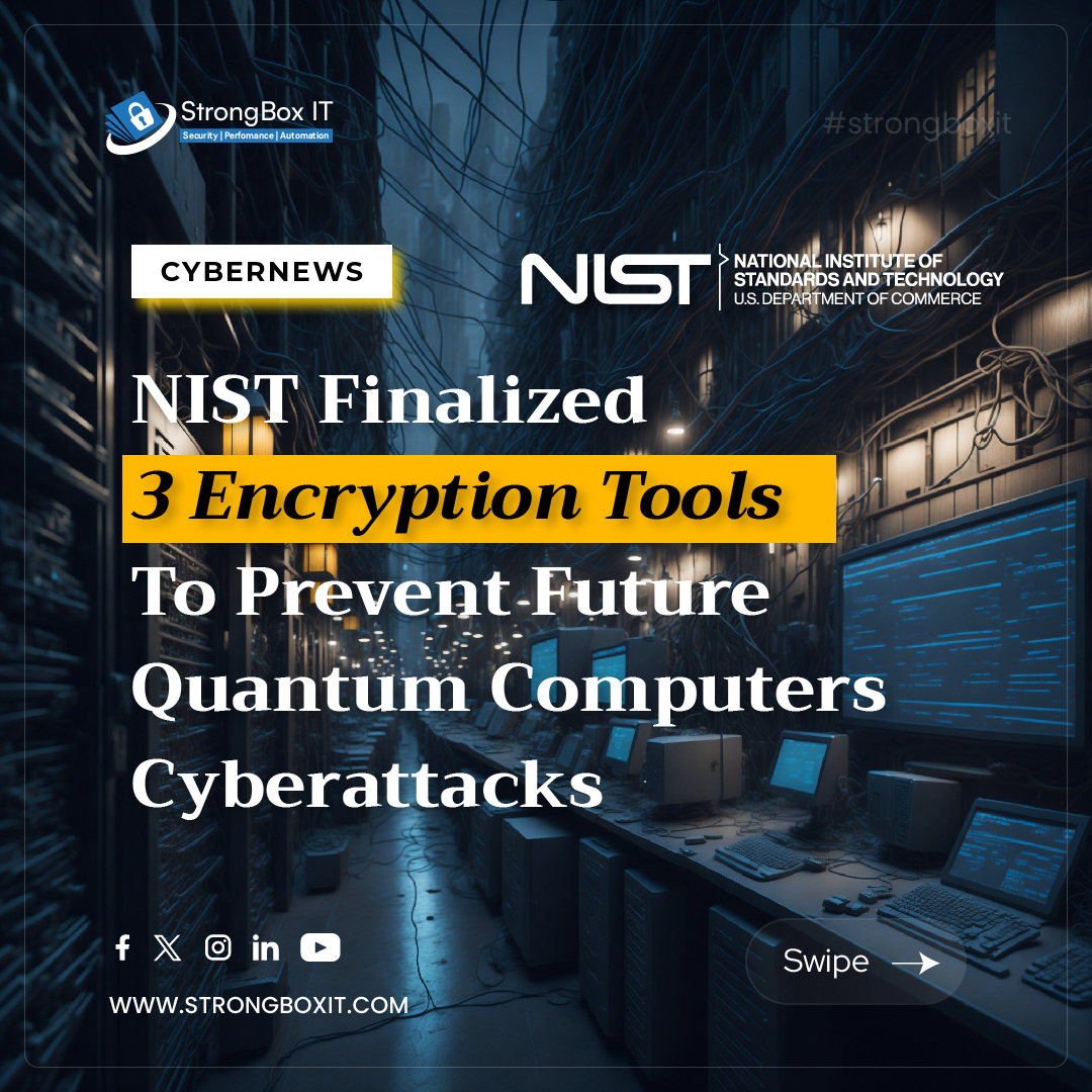 strongboxit's tweet image. 🔍 Discover NIST’s Quantum-Safe Tools! 🛡️ Swipe to learn about the three new encryption standards from NIST designed to protect your data from future quantum threats. 

strongboxit.com
#nist #quantumsafe #encryptionstandards