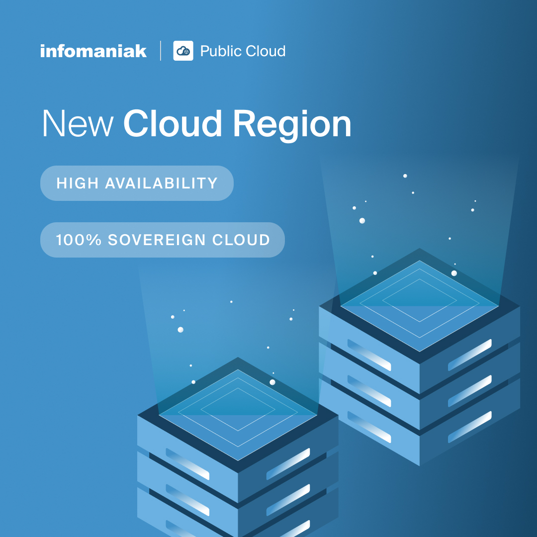 infomaniak's tweet photo. Le Public Cloud d’Infomaniak se développe avec une nouvelle région basée à Genève🇨🇭, offrant une solution #IaaS souveraine 100% hébergée en Suisse et conforme au #RGPD pour des applications critiques multirégions résilientes à des coûts extrêmement compétitifs. Tous nos services cloud y sont déjà disponibles :
- Instances GPU
- Instances cloud Linux & Windows
- Block storage / Object storage
- Orchestration, Réseau, DNS…

Testez sans engagement le Public Cloud d’Infomaniak : https://t.co/kQ1hddVT4r 💻

#cloudcomputing #sovereigncloud #datasovereignty #EUCloud #swisscloud