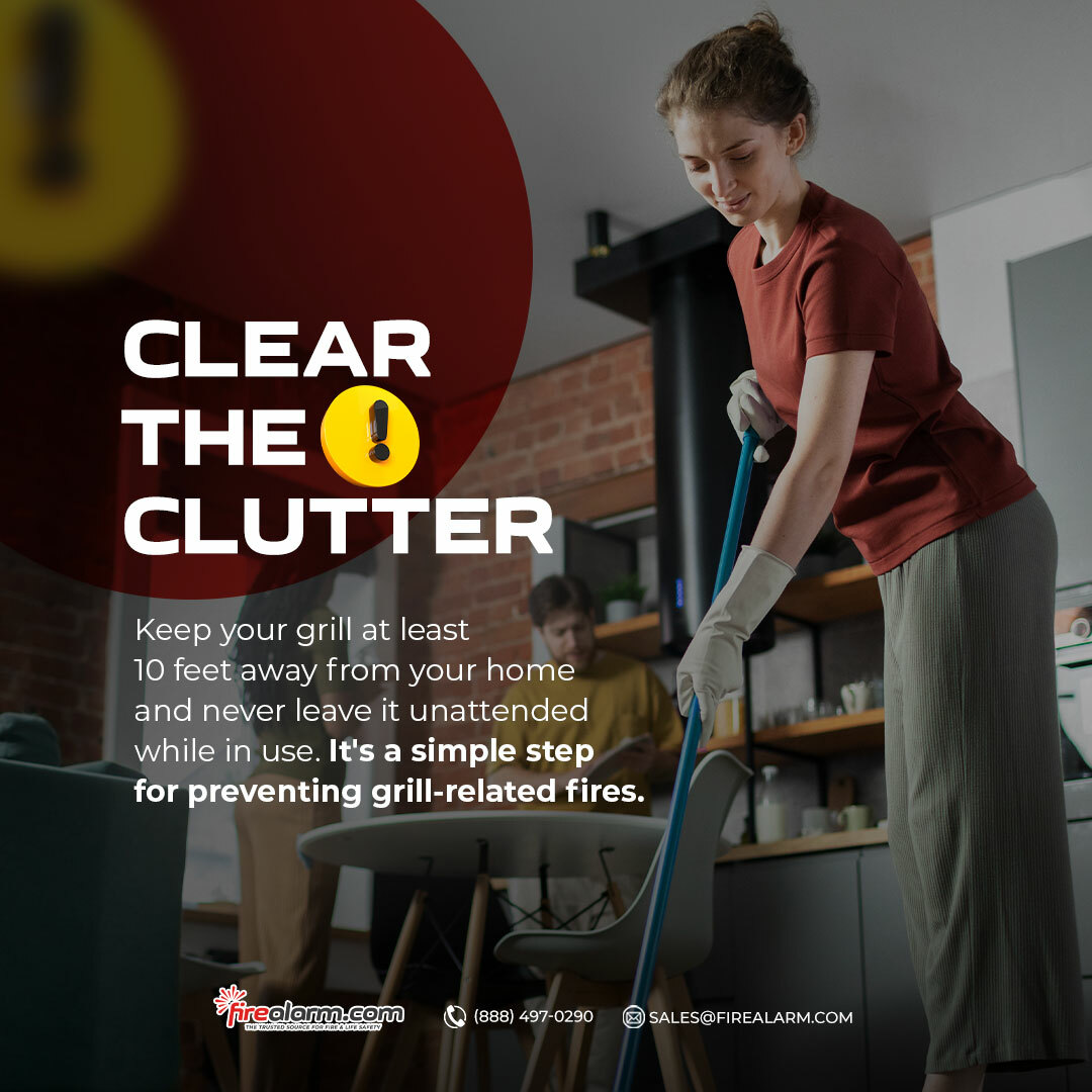 FireAlarmDotCom's tweet image. A clutter-free home is a safer home. Keep pathways clear and reduce fire risks by decluttering regularly.
#HomeSafety #DeclutterYourSpace #FirePrevention #SafetyFirst #ClearPathways #SafeLiving #ClutterFreeLife #FireRiskReduction #HomeOrganization #SafetyAtHome