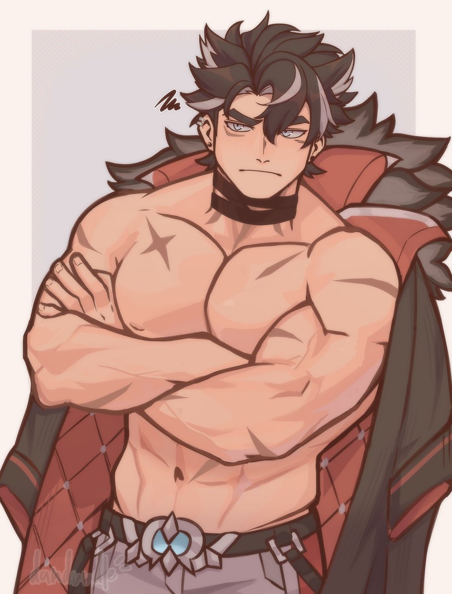 Came back with the milk #GenshinImpact #Wriothesley