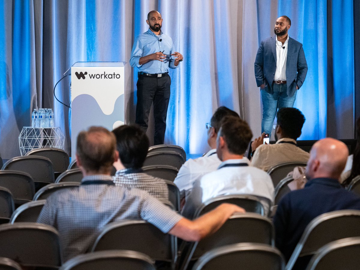 Twenty20Sys's tweet image. 🌟 Reflecting on an amazing @Workato Automate 2024! 🌟

We connected with industry leaders, showcased our innovative solutions, and shared insights. Thanks to Darryl Harrell from Tinuiti &amp;amp; Ben Sommer from Bullhorn for joining us and sharing your experiences! 🚀

#WorkatoAutomate