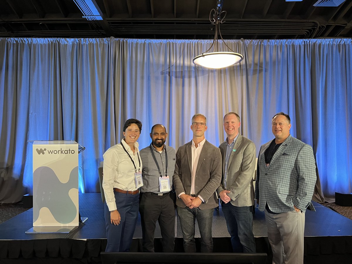 Twenty20Sys's tweet image. 🌟 Reflecting on an amazing @Workato Automate 2024! 🌟

We connected with industry leaders, showcased our innovative solutions, and shared insights. Thanks to Darryl Harrell from Tinuiti &amp;amp; Ben Sommer from Bullhorn for joining us and sharing your experiences! 🚀

#WorkatoAutomate