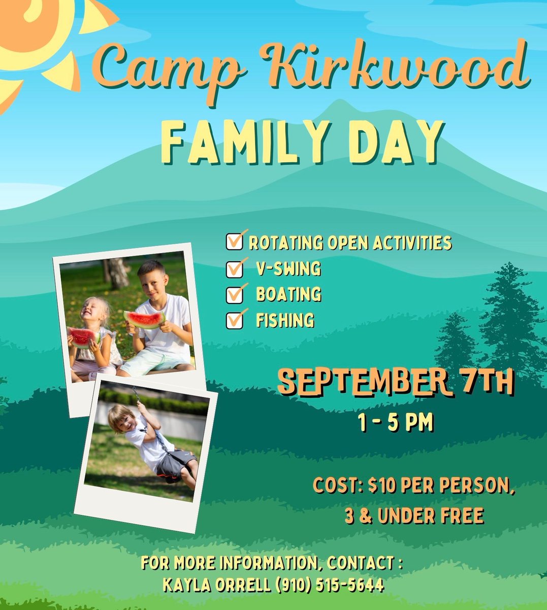 WindermerePres's tweet photo. Join us for Family Day at Camp Kirkwood!!!

Saturday, September 7th 

Check the flyer for all the details!

#familyday #CampKirkwood #ChurchLife https://t.co/syGxbaejtX