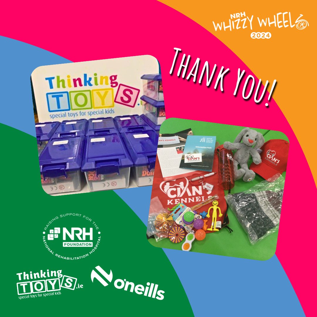 A heartfelt thank you to O’Neill’s and Thinking Toys for their generous donations towards the NRH Whizzy Wheels goodie bags. Through their generosity and thoughtfulness, each child participating in the event received an amazing goodie bag.