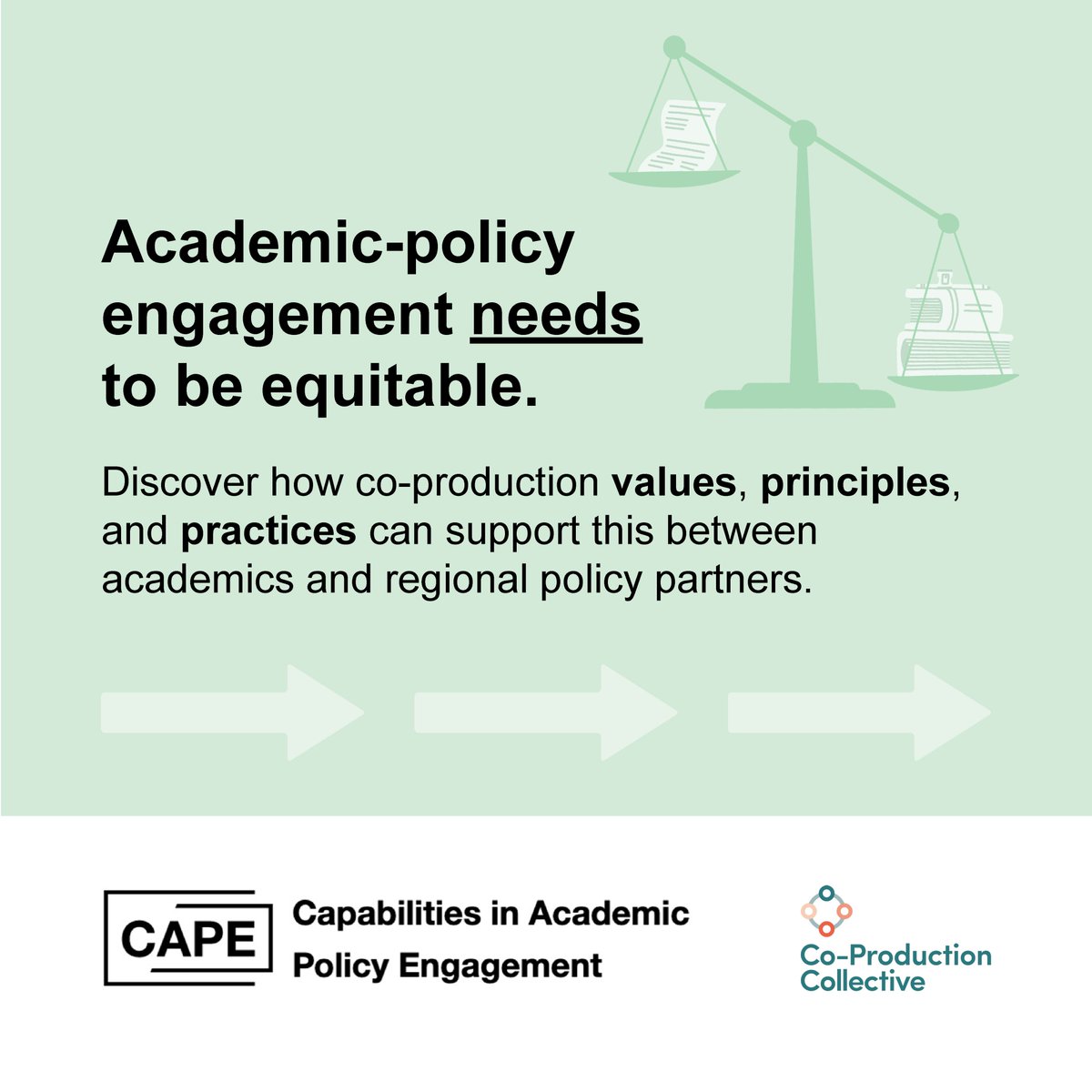 CAPE_acuk's tweet photo. Prioritise equity in your academic-policy engagement with regional policy bodies using co-production: a short guide in a thread 👇 1/11

@PolicyUpen https://t.co/ujvBrJTPtu