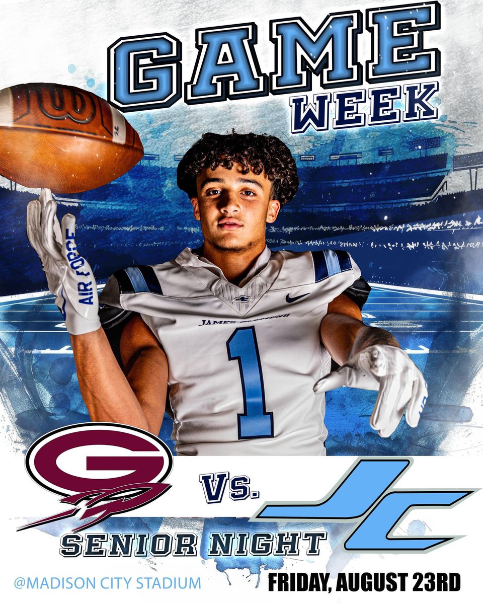 The 2024 James Clemens Jets Football Season Takes Flight this Friday night!

Vs. Gardendale
7:00pm Kick-off
Get Tickets: gofan.co/event/1529844?…

#GoJets #Squadron13
