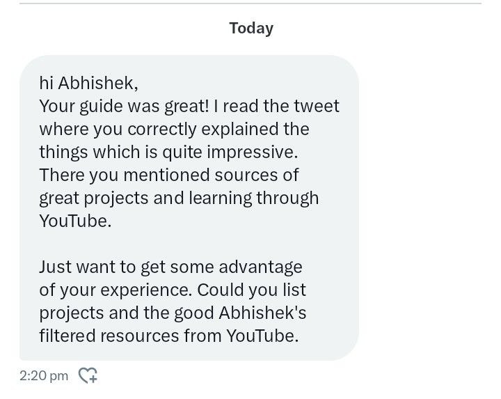 abhithory's tweet image. 🔥 Some Good Resources from YouTube to Learn Full Stack Development 🚀
=> Everything you need is free, and the quality is top-notch. 🎯 I learned everything from YouTube when I started, and then I began freelancing. I’ve now completed 60+ freelance projects and contributed to…