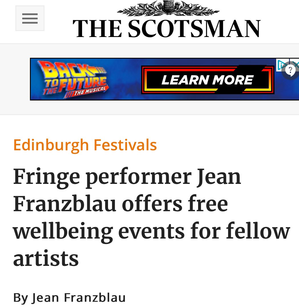 Fellow artists, our wellbeing matters. #edfringe #unleashyourfringe 
@DavidBurnsPR scotsman.com/arts-and-cultu…