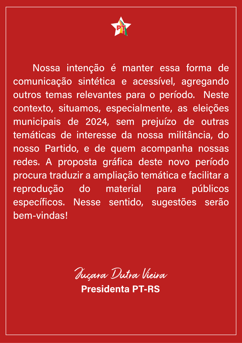 PT do Rio Grande do Sul tweet media