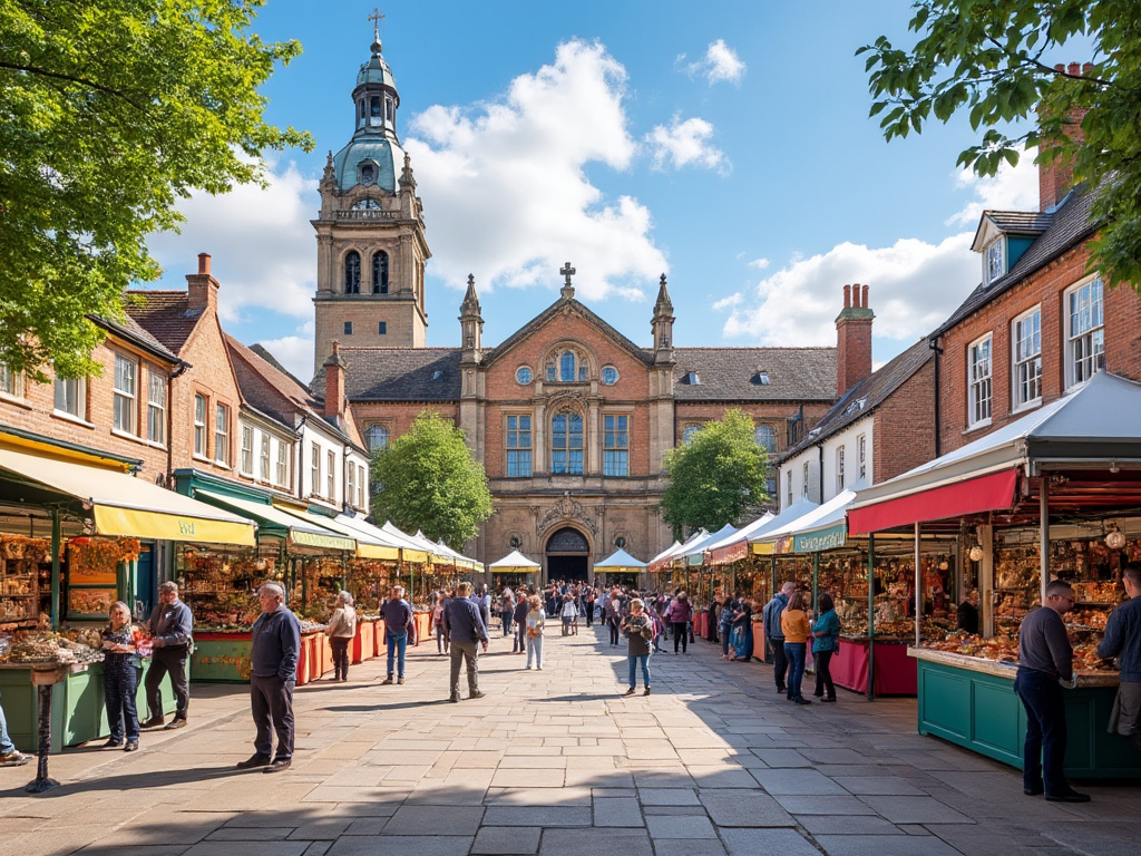 VisionICT's tweet image. 🌟 Exploring Creativity with AI! 🌟 At Vision ICT, we're diving into AI image generation. Check out these images of UK town squares by AI tools: 1) Grok 2, 2) Photoshop 25.11, 3) ChatGPT 4o, 4) MidJorney 6.1 . Which captures your imagination? 🤔 #AI #Creativity #UKTownSquare