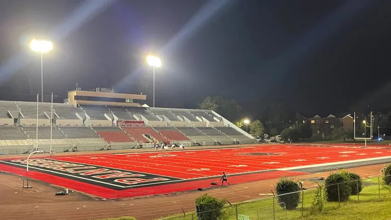 College football appears to be embracing colored field turf, and two historically black universities—Clark Atlanta and Albany State—are joining the party with their own introductions of colored turf.
