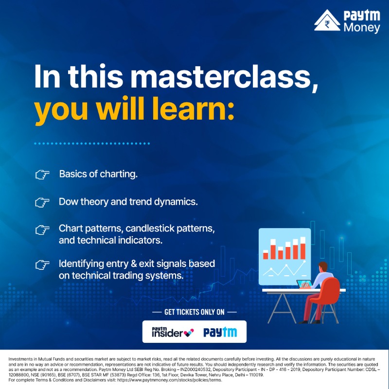PaytmMoney's tweet photo. Understand the nitty-gritty of trading with our #Masterclass on "#TradingTechnicals" featuring expert Neeraj Gogoi, Edu Coach at Paytm Money.
Date - 26th & 27th August 2024
Time - 4:30 PM to 6 PM
Fee - ₹99
#LearnWithPaytmMoney #PaytmMoney #Trader #Trading #TradingMasterclass