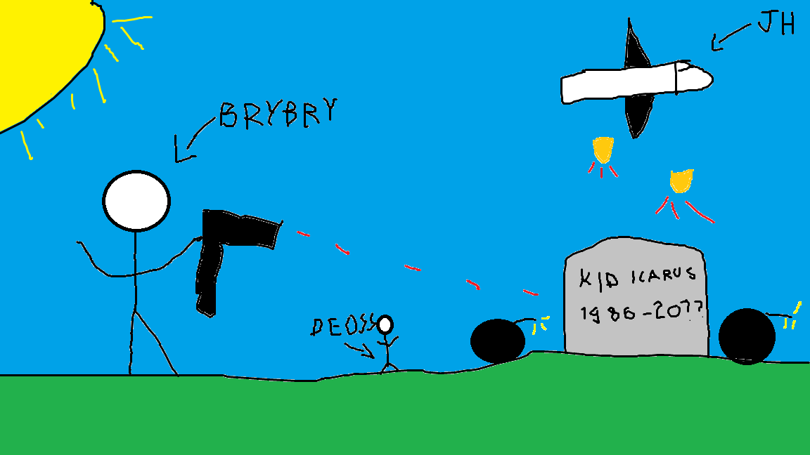 j'ai fais un joli dessin résumant ma soirée d'hier ( il manque arbrawl ... )