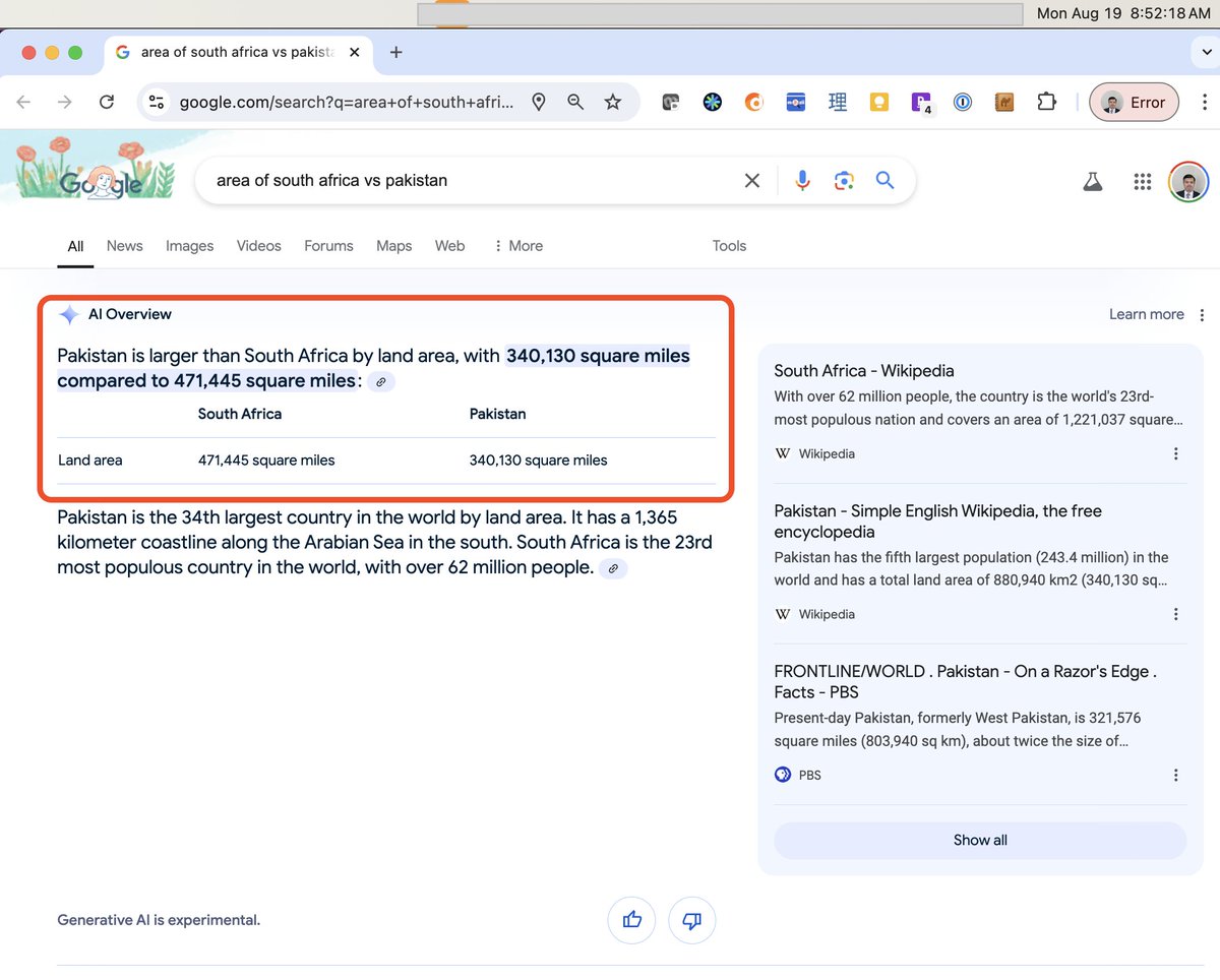 I hope people don't start quoting LLM outputs in scientific literature. LLMs are good at giving false statements with extreme confidence 🤣

✴️✴️Happened to me just now ✴️✴️
#LLM #Reasoning #GenAI