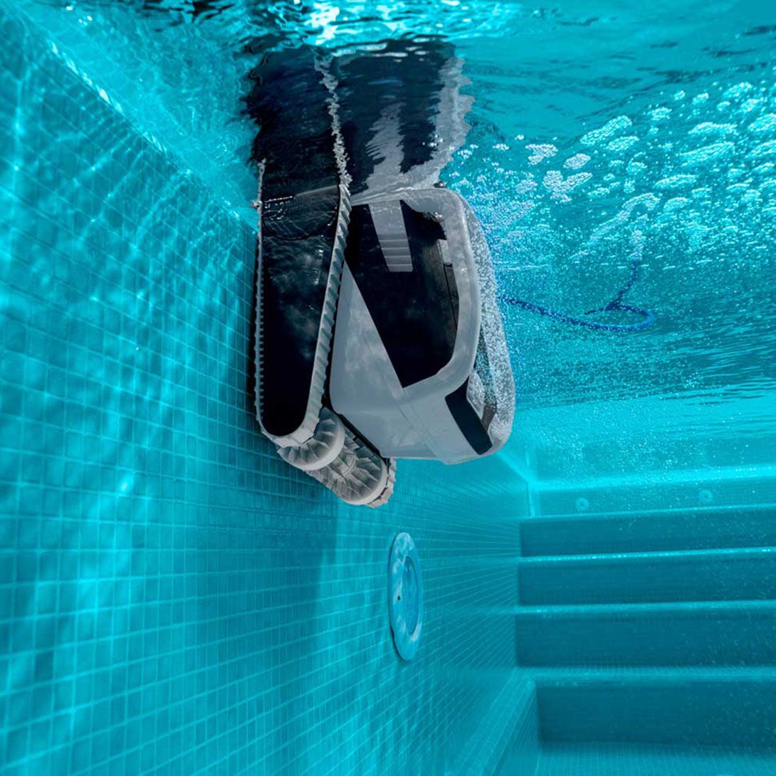 #PoolCue - many of the leading robotic pool cleaners will scale a vertical wall and give the waterline a scrub reducing the need to brush the debris that often accumulates along the waters edge.