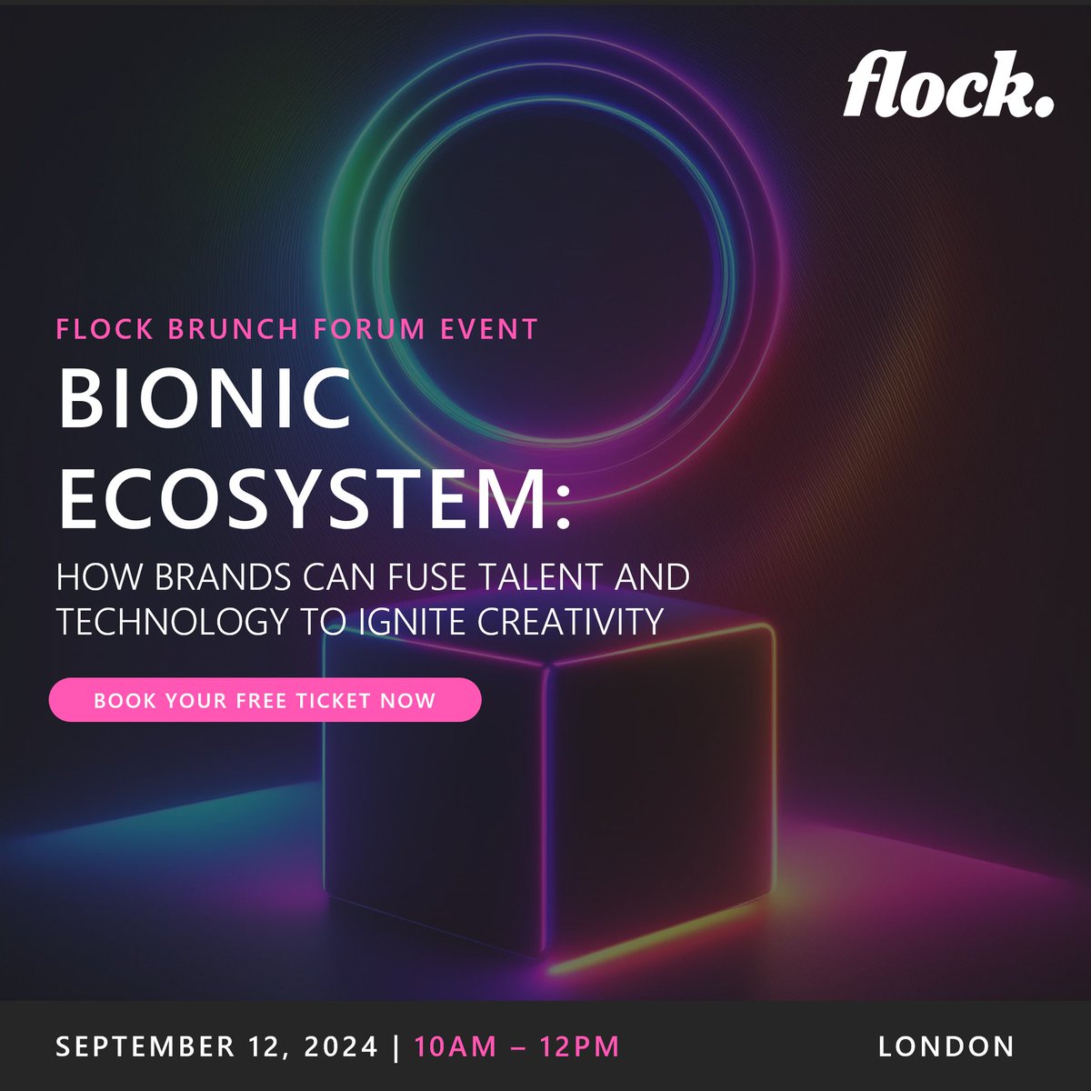 AI is constantly evolving. Modern marketing requires a fusion of creativity and technology to be successful. At Flock, we’re calling it the ‘Bionic Ecosystem’. Book your tickets to discover insights and more: hubs.la/Q02LH6y40 #marketing #LondonEvent #MarketingEvent