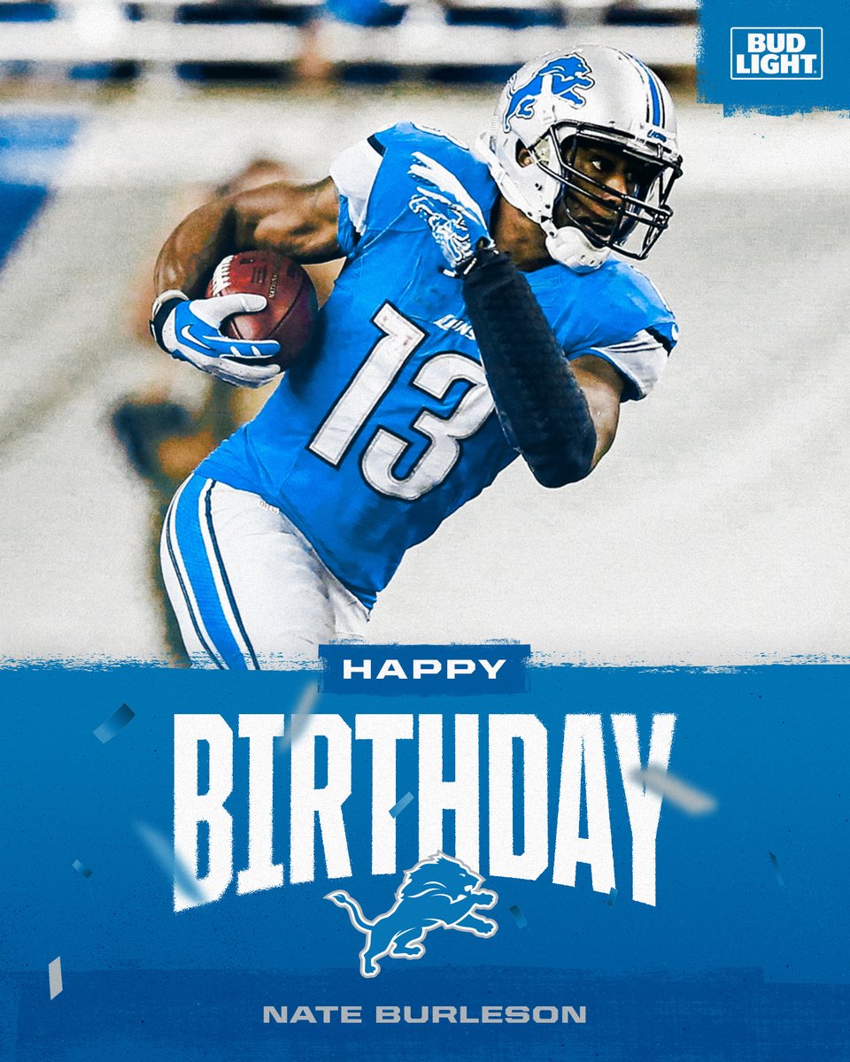 Lions's tweet image. Happy birthday @nateburleson! 🥳