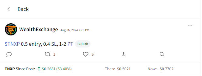 YoyoTrading's tweet photo. Friday was already so good trading $CING for over 100%

Already up over 50% on $TNXP in the pre-market and waiting on $GOVX $NNVC. 

I say we do another huge day. 

$TNXP in at 0.50 looking for 1-2 
$GOVX starter 10.7, more under 10. looking for 20-30
$NNVC in at 2.1 looking for 5