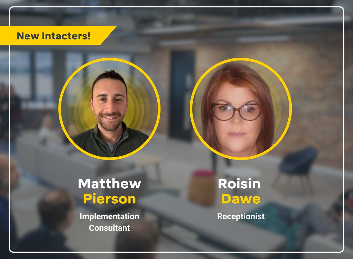 Our team has grown! We're excited to introduce two new Intacters! 🎉

Join us in welcoming them aboard as we continue to grow together! 💛

Curious about our company culture and open positions? Click the link for more info! 👉bit.ly/3AFqd1J

#YourFutureOneSolution