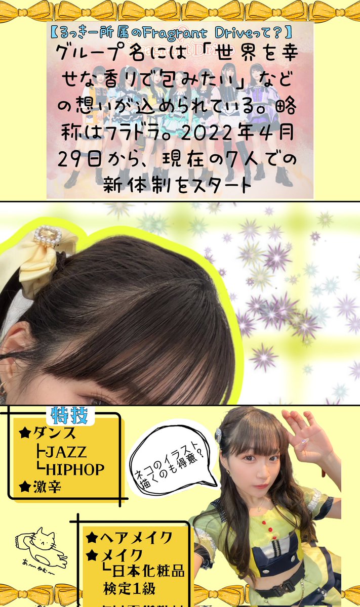 固定ポスト更新しようと思い立って、推し紹介画像作ってみた。 #4分割