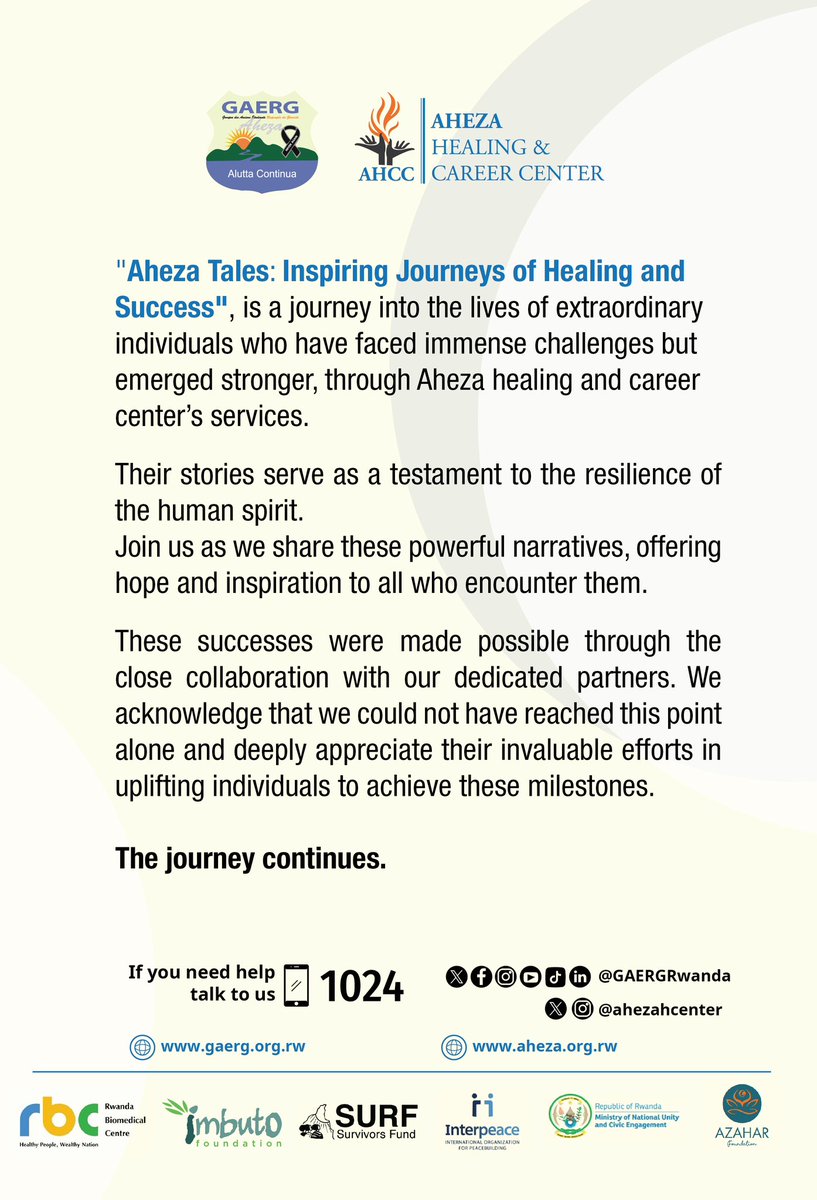 Aheza Healing & Career Center tweet media