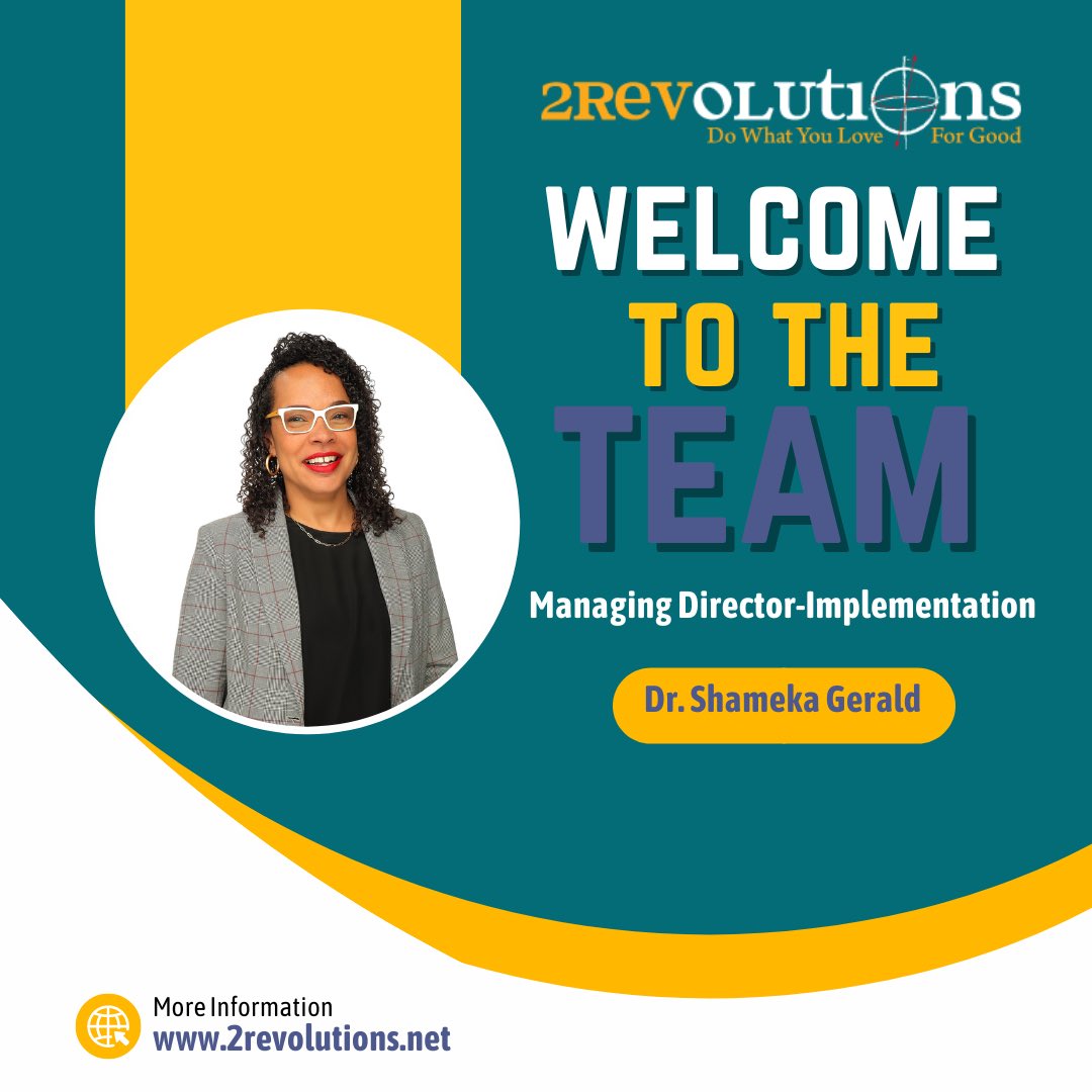 2Revolutions's tweet photo. Excited to welcome @Shameka_Gerald as @2Revolutions' new Managing Director of Implementation! With 20+ years in educational leadership, she’s a disruptor & visionary committed to creating inclusive, innovative learning models. Her leadership will drive impactful change! 🌟 https://t.co/xrMAxivzx7
