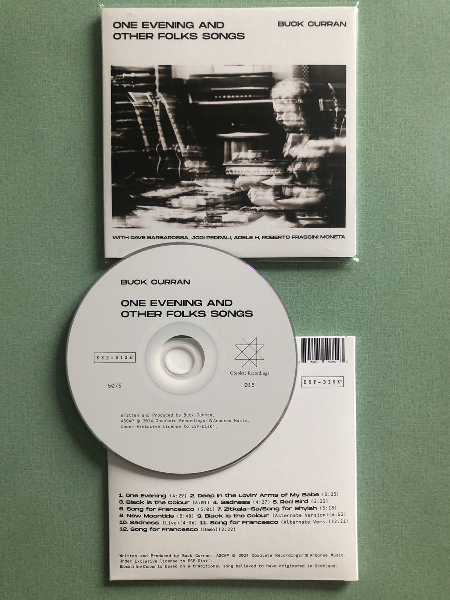 buckcurran's tweet photo. My new album ‘One Evening and Other Folk Songs’ on CD via @espdisk releasing 23 August 🎸#espdisk feat. @DaveBarbarossa_ on drums, @adelebabele vox, Jodi Pedrali keys, & Roberto Frassini Moneta on bass https://t.co/ocK9jASwKG