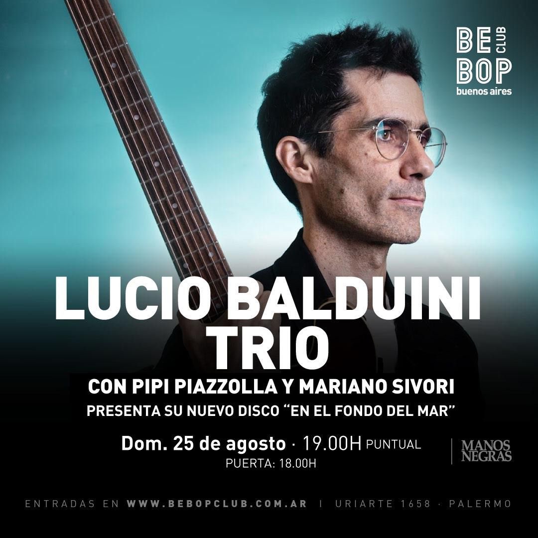 Próximo domingo en <a href="/bebopclub/">Bebop Club</a> 

<a href="/LucioBalduini/">Lucio Balduini</a> <a href="/mariansivori/">Mariano Sivori</a>