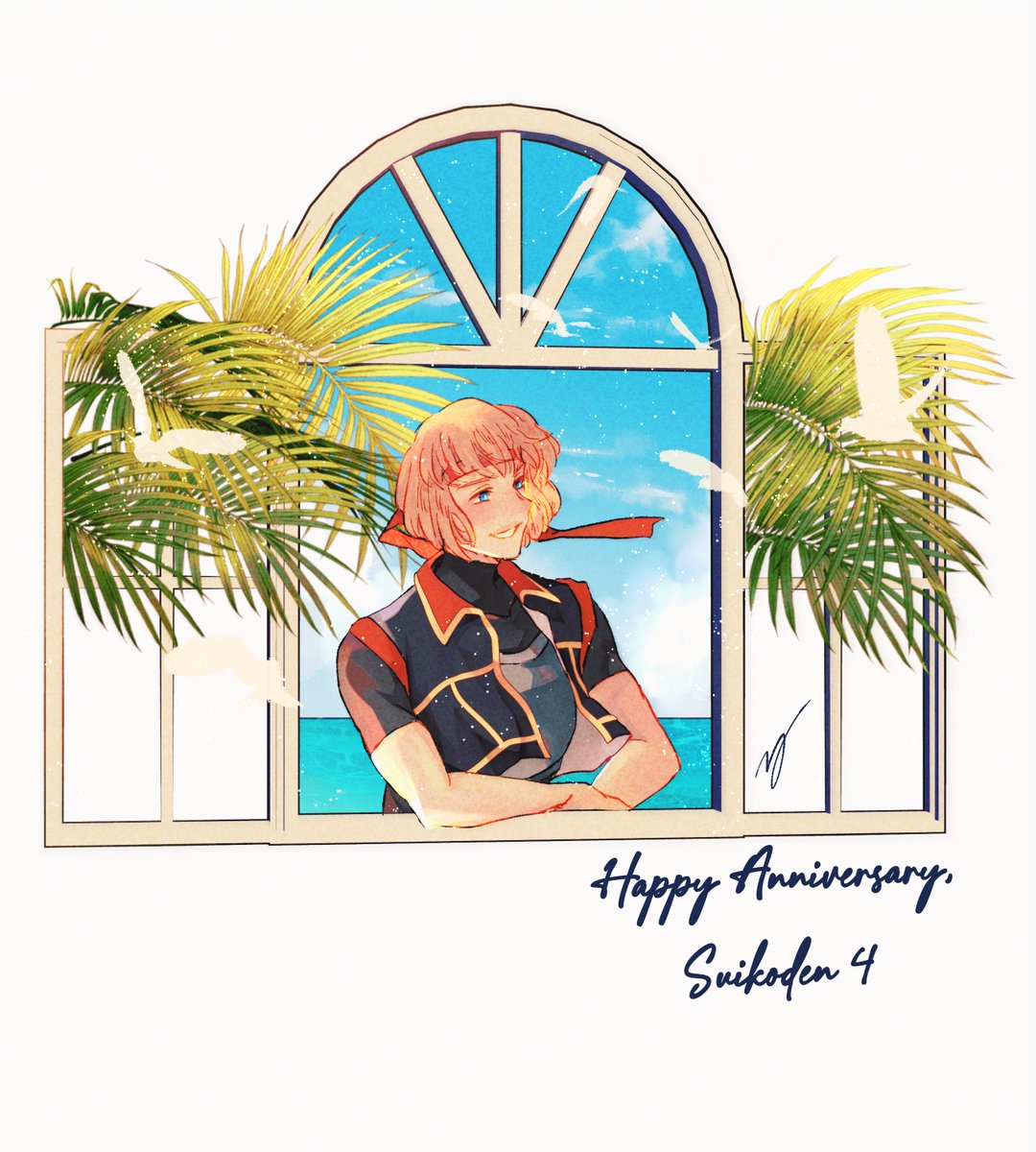 cookiekurimu's tweet photo. Happy 20th!!! 🌊🕊️
#幻水4_20周年 #Suikoden4 #GensuiFanworks https://t.co/AS6O1yiANe