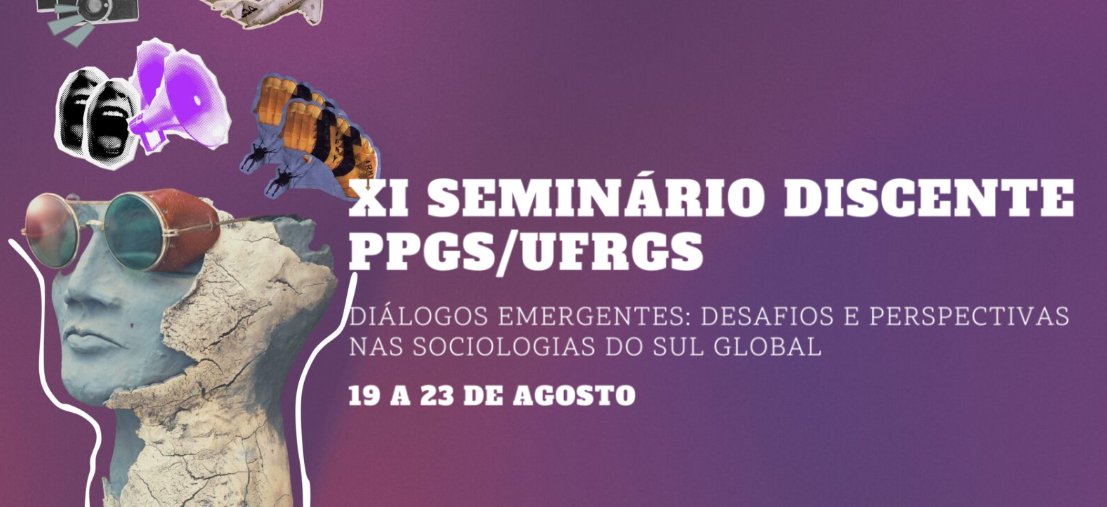 Bóra prestigiar. 
As discussões contemplam temas variados: gênero, crise climática, produtivismo nos periódicos científicos, inteligência artificial e o futuro da Sociologia.
linktr.ee/discenteppgs_u…
