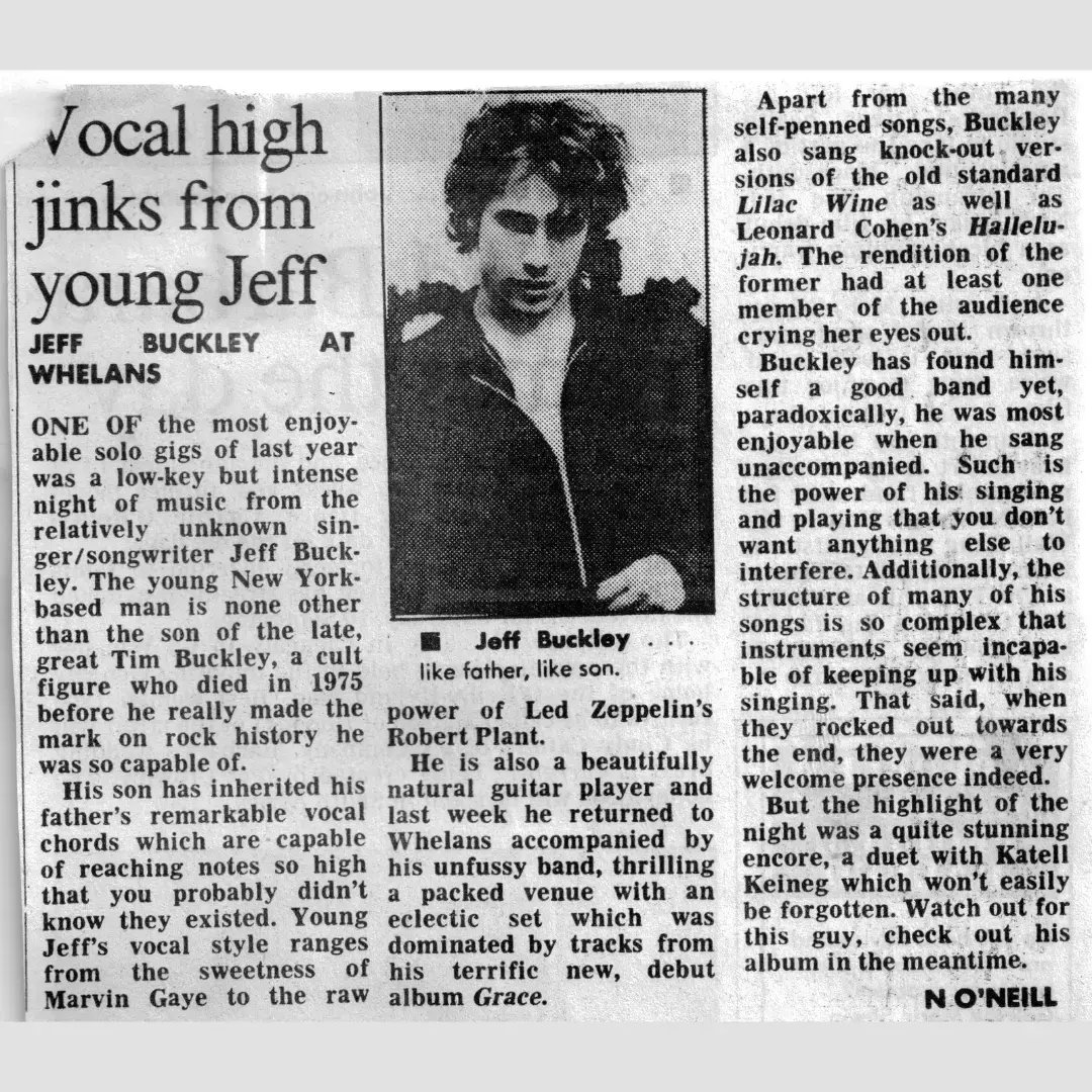 hibernaclemusic's tweet image. So excited to announce our very special guest 
@jamesvmcmorrow
 for our Celebration of 30 years of Jeff Buckley’s iconic album ‘Grace’. 

Released on Aug 23rd 1994 with a show in @whelanslive, 
join @hibernaclemusic and 
@turningpirate and @whelanslive for magic 💫🎶