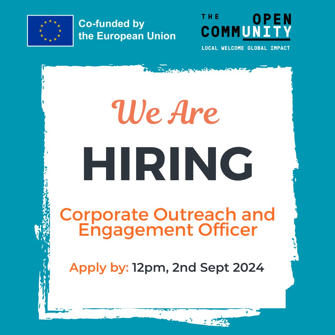 We're seeking a Corporate Outreach &amp; Engagement Officer to support the development of labour pathways for displaced people. The role is part of a 3-year Skills, Talent &amp; Empowerment through Pathways (STEP) project, co-funded by the EU. Find out more👉 bit.ly/4dsQ1Nk