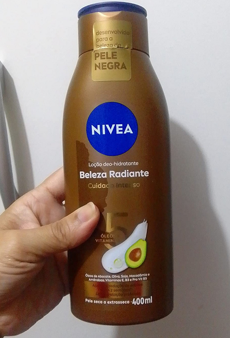 NIVEA Hidratante Desodorante Beleza Radiante Cuidado Intenso 400ml