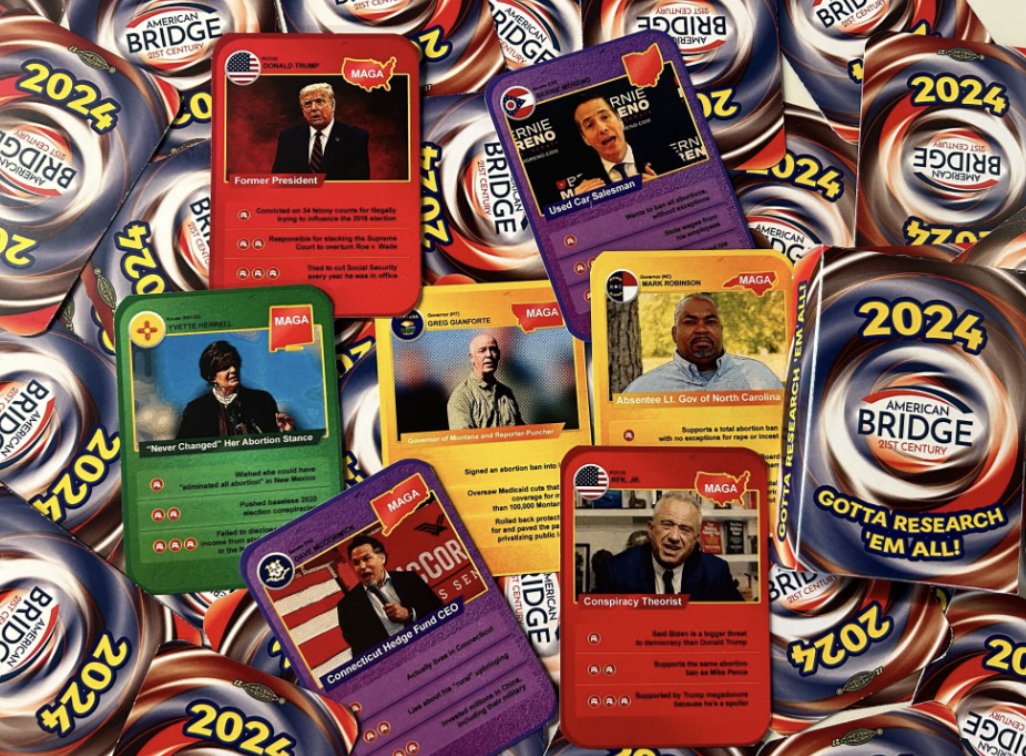 From unhinged conspiracy theories to anti-choice policy stances, we've caught 'em all and we're ready to share them with you. 

<a href="/American_Bridge/">American Bridge 21st Century</a> is bringing our GOP trading cards to the DNC to share the truth about these radical Republicans.