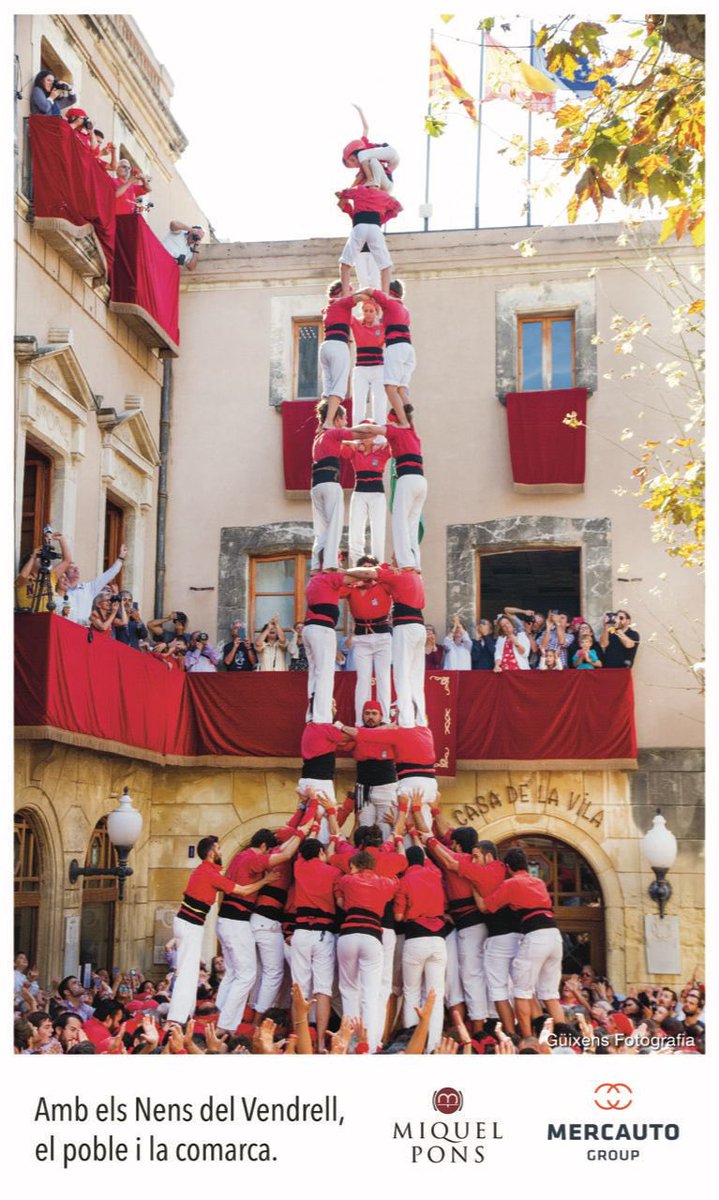 Nens del Vendrell (@nensdelvendrell) on Twitter photo Primer 3de9f descarregat pels Nens del Vendrell a La Fira de Santa Teresa del Vendrell el 11/10/2015 apadrinat per Mercauto <a href="/mercautogroup/">Mercauto Group</a> i Miquel Pons <a href="/CavesMiquelPons/">Caves Miquel Pons</a>
#SOM #castells #actuemambelcor🫀 Primer 3de9f descarregat pels Nens del Vendrell a La Fira de Santa Teresa del Vendrell el 11/10/2015 apadrinat per Mercauto <a href="/mercautogroup/">Mercauto Group</a> i Miquel Pons <a href="/CavesMiquelPons/">Caves Miquel Pons</a>
#SOM #castells #actuemambelcor🫀