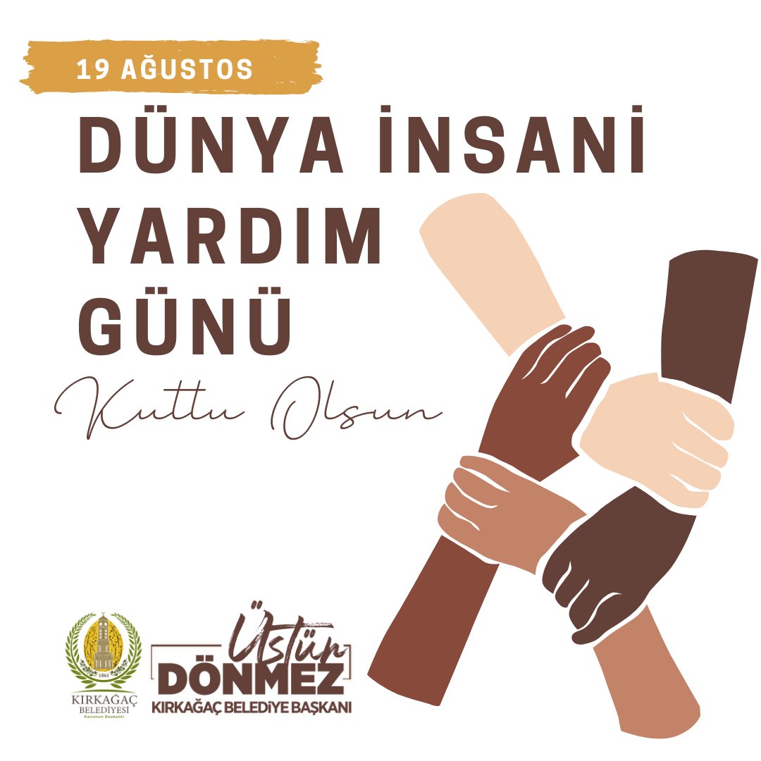 Bugün, 19 Ağustos Dünya İnsani Yardım Günü. Bu özel gün, insanlığın ortak değerlerine olan bağlılığımızı pekiştirmek ve yardımlaşma ruhunu yüceltmek için harika bir fırsattır.
Dünya İnsani Yardım Günü’nüz kutlu olsun!