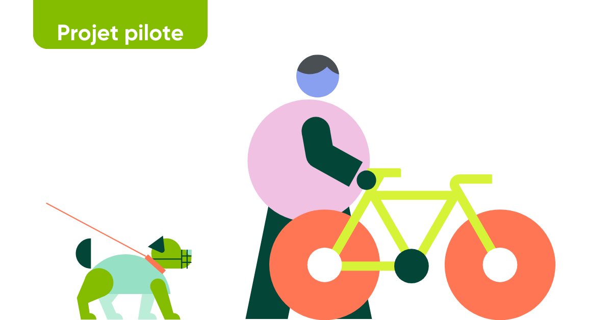 [Mise à jour projet pilote] Les périodes d’accès des vélos et des chiens dans le REM sont à nouveau en vigueur à partir de cette semaine. Consultez les conditions ici : rem.info/projetspilotes